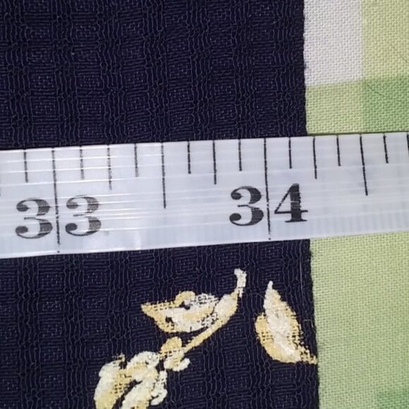 Source Unknown Women's Dark Blue Floral Pencil Midi Skirt Size 14 - Picture 8 of 9